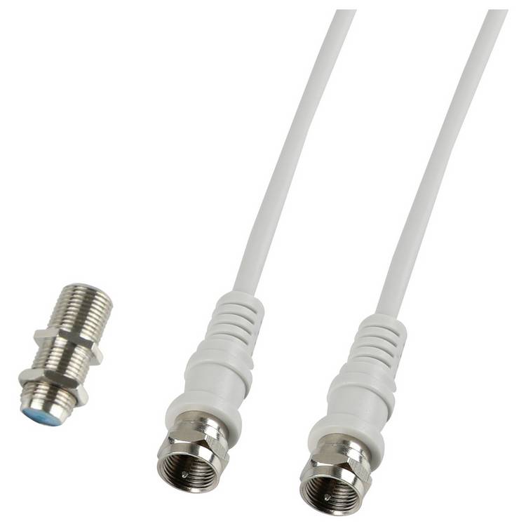 Nickel plated satellite extension lead 10m, imported from the UK