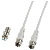 Nickel plated satellite extension lead 10m, imported from the UK