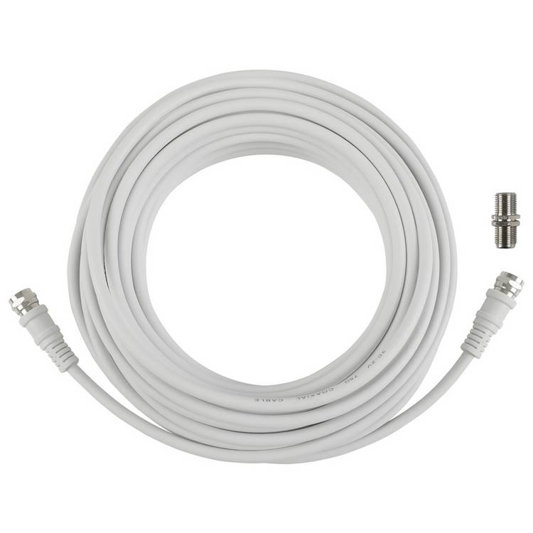 Nickel plated satellite extension lead 10m, imported from the UK
