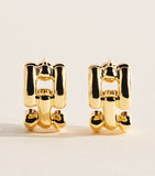 Lié Studio gold-plated Johanna earrings, imported from the UK