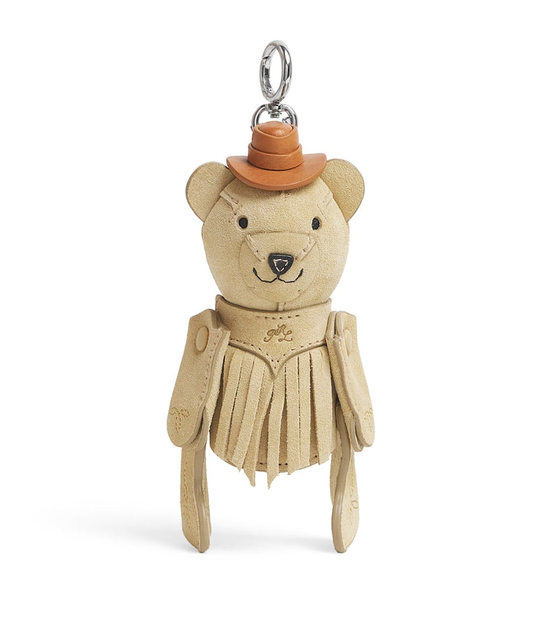 Polo Ralph Lauren suede western Polo Bear bag charm 14cm (British brand)