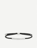 Monica Vinader linear sterling silver friendship bracelet, imported from the UK