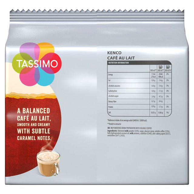 Tassimo Kenco Cafe au Lait Pods 16 per pack GOODS M&S