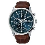 Argos Lorus Men's Chronograph Brown Leather Strap Watch- Buy online at McGrocer