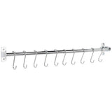 Argos Argos Home Chrome Rail with 10 Hooks - 60cm- Buy online at McGrocer