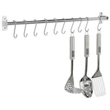 Argos Home chrome rail with 10 hooks for kitchen, UK version