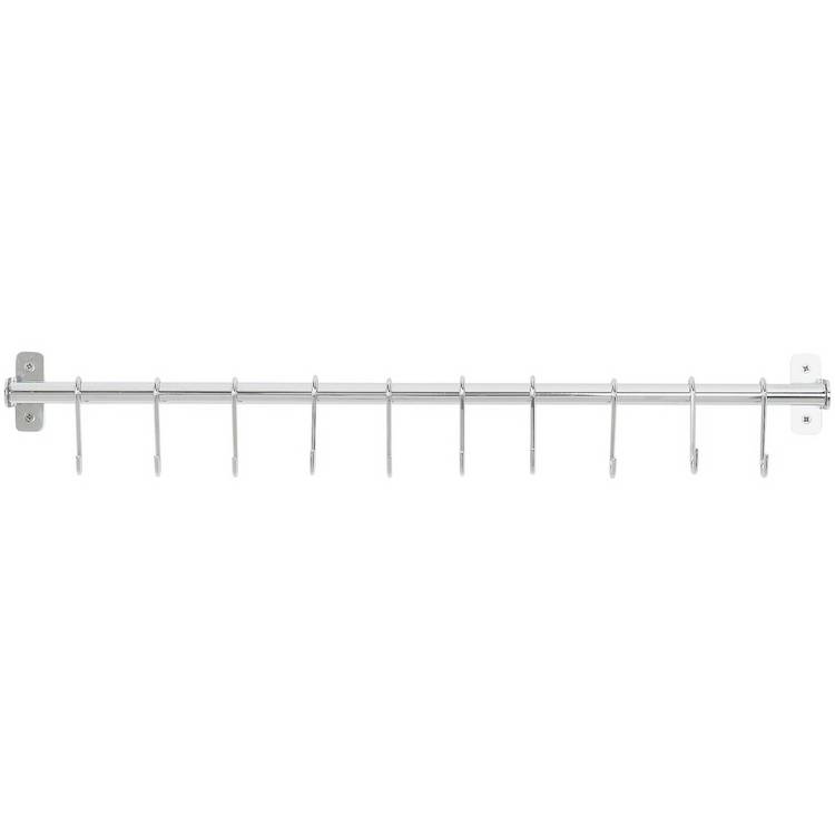 Argos Home chrome rail with 10 hooks for kitchen, UK version