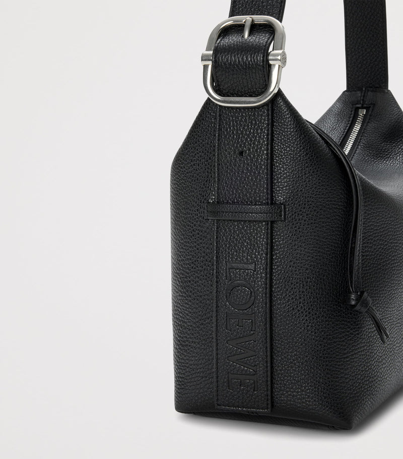 LOEWE mini Loop shoulder bag in leather, imported from the UK
