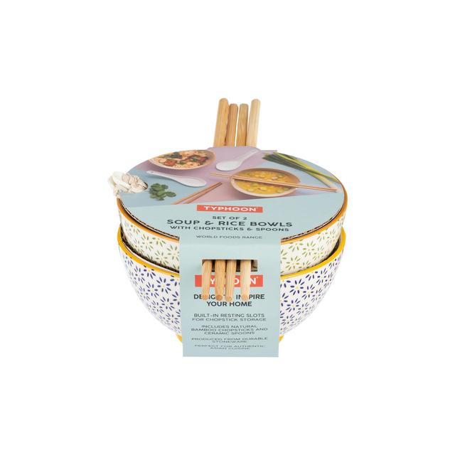 Typhoon World Foods Set of 2 Rice / Soup Bowl Set 2 per pack GOODS M&S