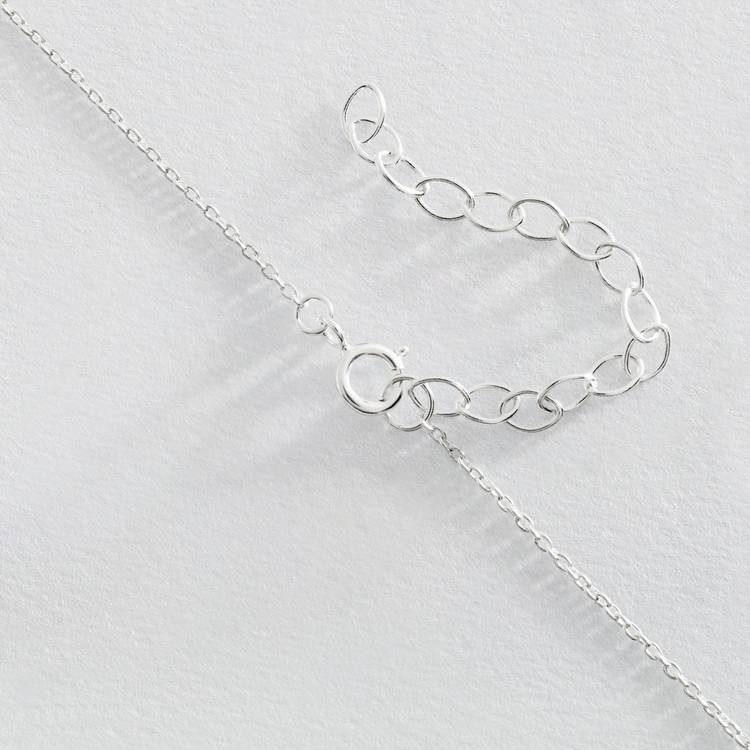 Revere sterling silver mommy necklace with cubic zirconia heart, UK version