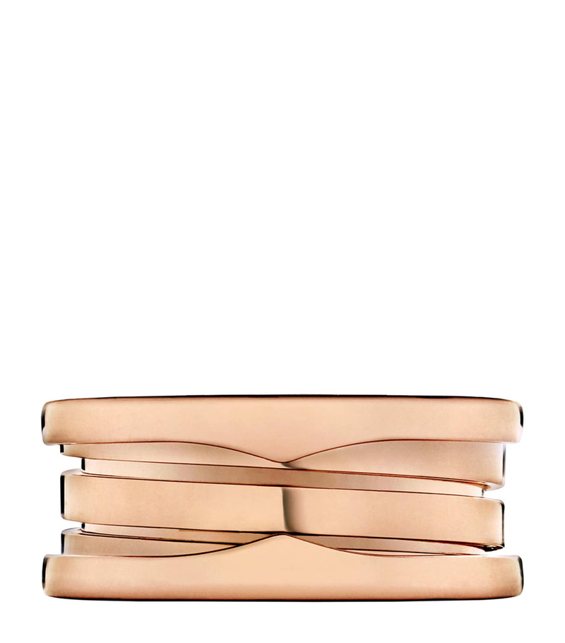 Bvlgari B.zero1 three-band rose gold ring - British product