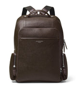 Harrods Aspinal of London Pebbled Leather Reporter Zipped Backpack- Buy online at McGrocer