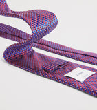 Eton silk geometric tie, crafted in England, imported from the UK