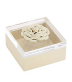 Riviere elegant quilted floral storage box, imported from the UK