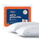 Argos Silentnight Sink-In Memory Foam Medium Pillow 2-Pack- Buy online at McGrocer