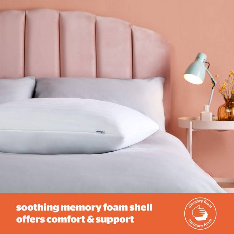 Silentnight Sink-In memory foam medium pillow 2-pack (British brand)