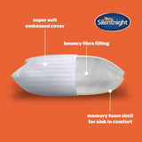 Silentnight Sink-In memory foam medium pillow 2-pack (British brand)