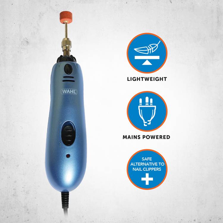 Wahl electric nail grinder for dogs and cats, imported from the UK