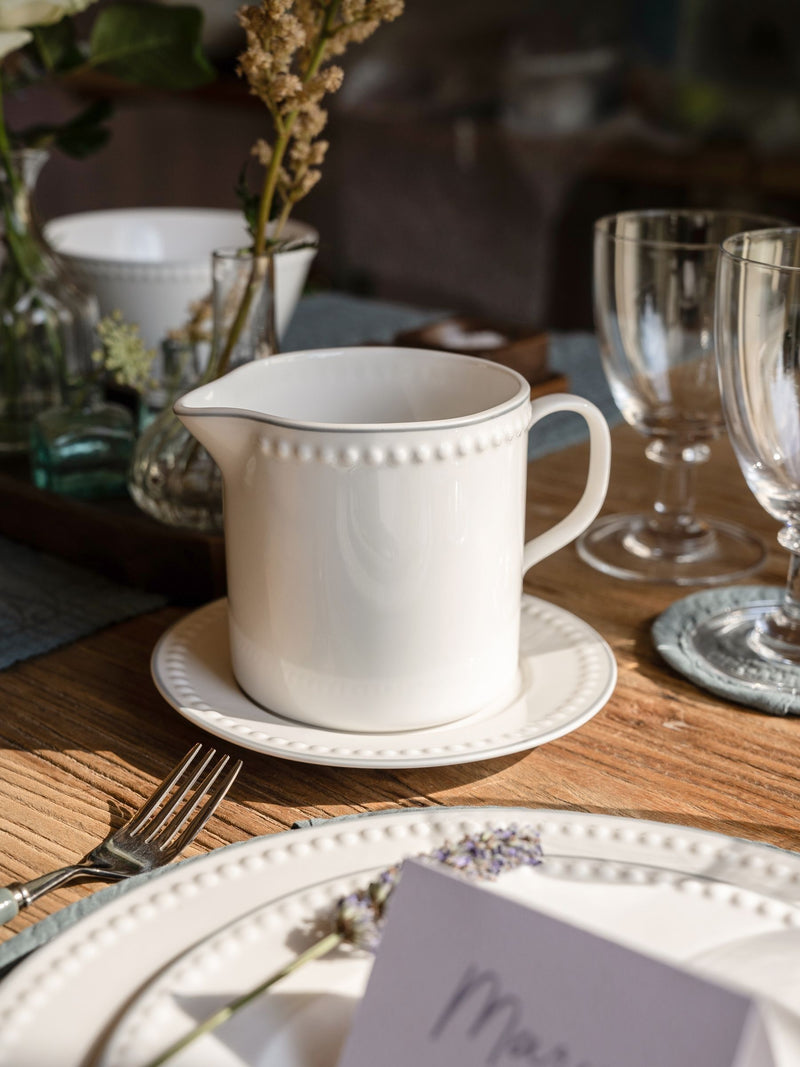 Mary Berry White Signature gravy boat and saucer, imported from the UK