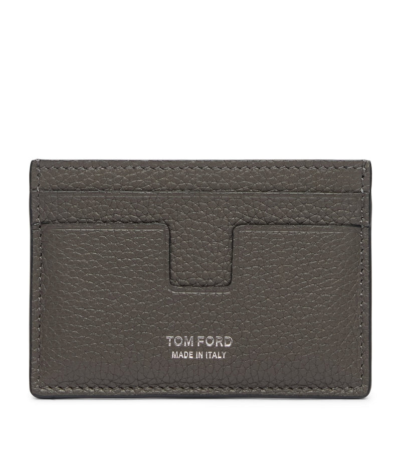 TOM FORD grained leather T-Line card holder (British brand)