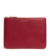 Harrods Comme des Garçons Wallet Large Leather Zipped Pouch- Buy online at McGrocer