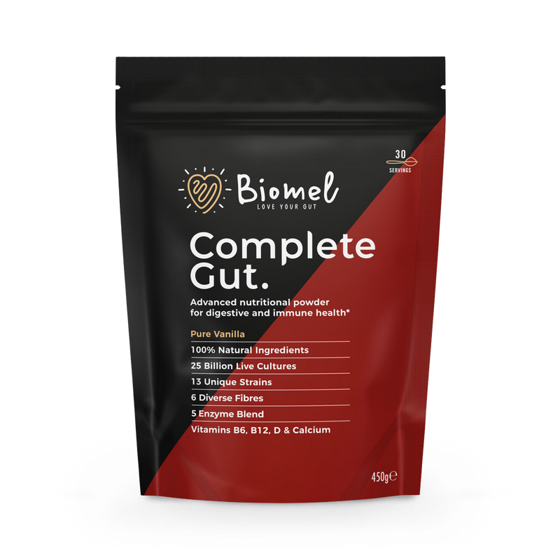 Biomel Complete Gut vanilla powder 450g - British product