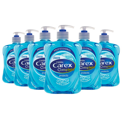 Costco UK Carex Antibacterial Liquid Original Hand Wash 6 x 500ml- Buy online at McGrocer