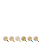Le Creuset rainbow espresso mugs set of 6, UK version