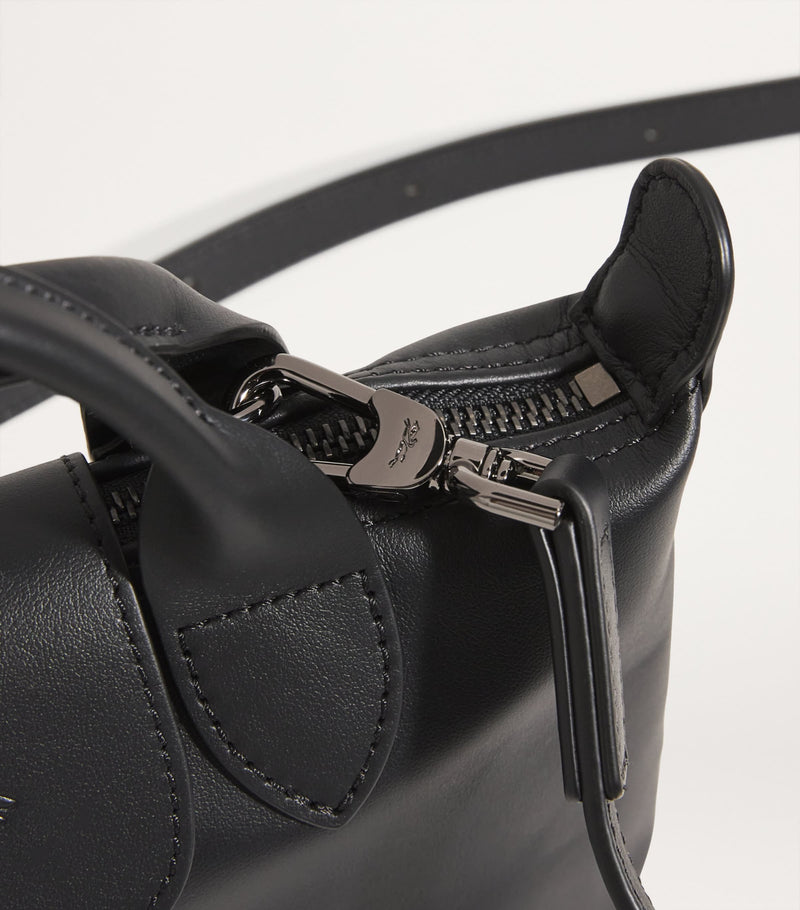 Longchamp Extra-Small Le Pliage Xtra Leather Handbag, imported from the UK