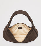 Aspinal of London suede Hudson Crescent cross-body bag, UK version