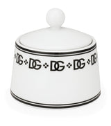 Harrods Porcelain Sugar Bowl with Lid, 10cm Diameter, Hand-Wash Only, Made in Italy- Buy online at McGrocer