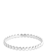 Harrods Astrid & Miyu White Gold Heart Ring- Buy online at McGrocer