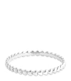 Astrid & Miyu heart white gold ring (British brand)