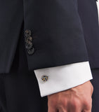 Deakin & Francis white gold knot cufflinks, UK version