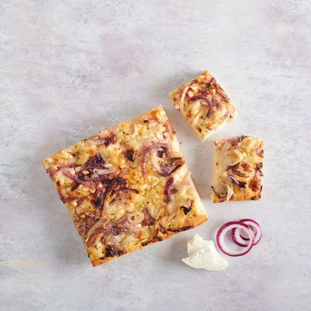 Dell'Ugo Goats Cheese & Red Onion Focaccia 205g - McGrocer