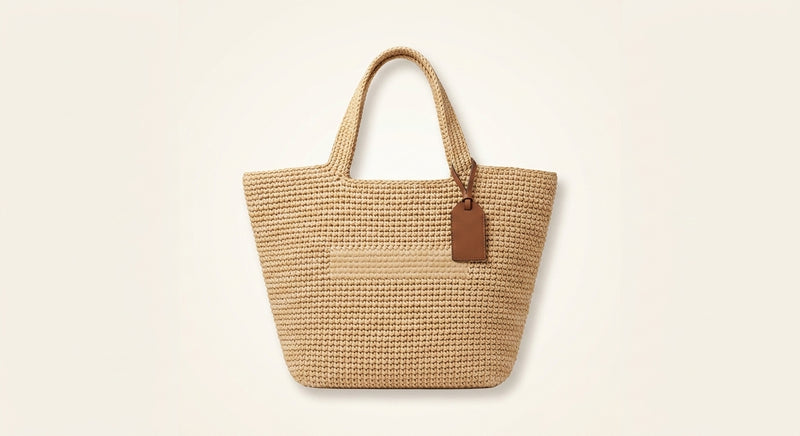 Prada large crochet tote bag with gold D-ring, UK version