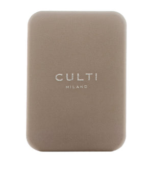 Refillable Car Diffuser with Leather Shell, Citrus Fragrance, 7x5cm