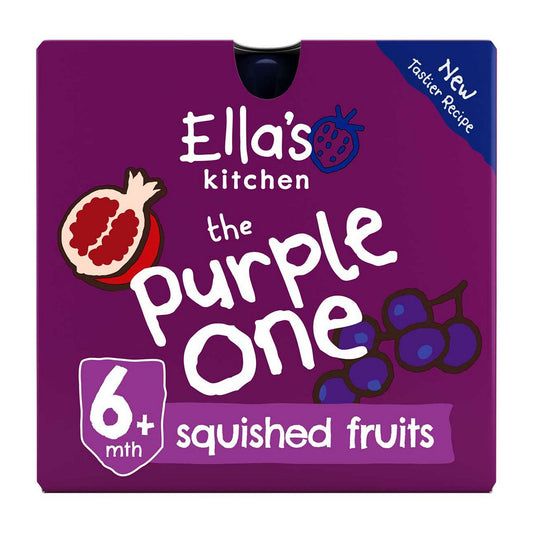 Ella's Kitchen Organic The Purple One Smoothie Multipack Baby Food Pouch 6+ Months 5x90g Suncare & Travel Boots   