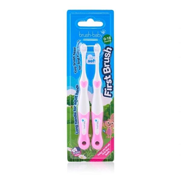 Brush Baby Toothbrush Pink Double Pack, Original UK version