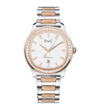Piaget Polo Date 36mm rose gold steel diamond watch, UK version