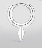 Maria Tash white gold faceted hoop earring 6.5mm - British product