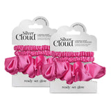 Superdrug Silver Cloud Mixed Satin Scrunchies Fuchsia Hair Scrunchies Double Pack- Buy online at McGrocer