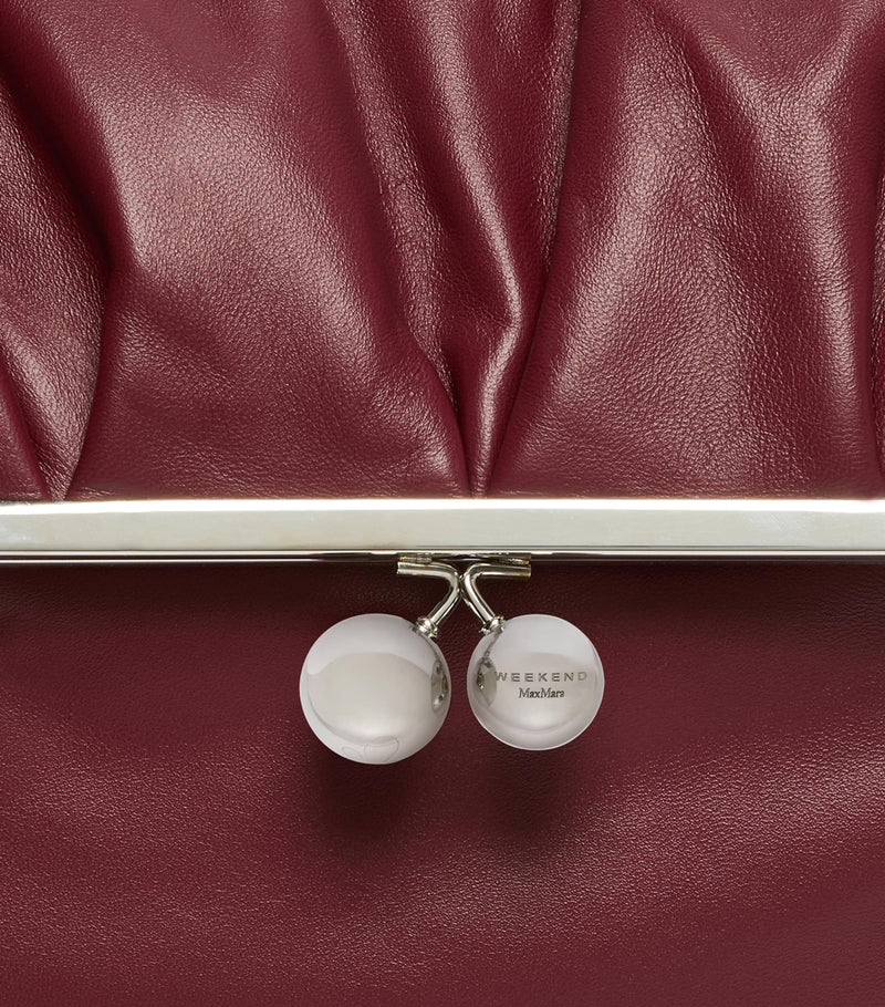 Weekend Max Mara Pasticcino leather clutch bag (British brand)