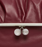 Weekend Max Mara Pasticcino leather clutch bag (British brand)