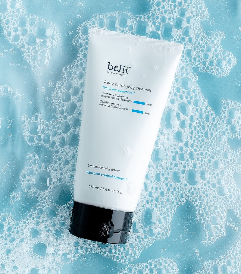 Belif Aqua Bomb Jelly Cleanser 160ml, imported from the UK