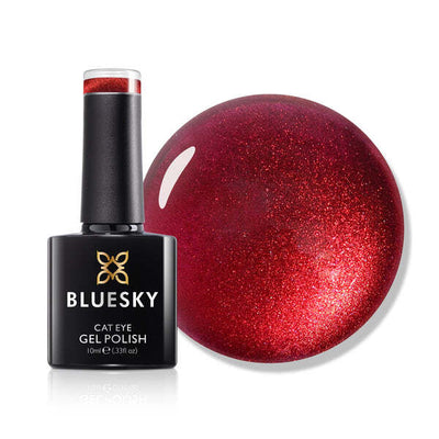 Superdrug Bluesky Cat Eye Gel Polish - Blazing Ruby 10ml- Buy online at McGrocer