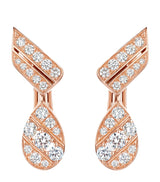 Harrods Chaumet Rose Gold and Diamond Joséphine Aigrette Earrings- Buy online at McGrocer
