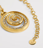 Emily P. Wheeler yellow gold diamond spiral necklace (British brand)