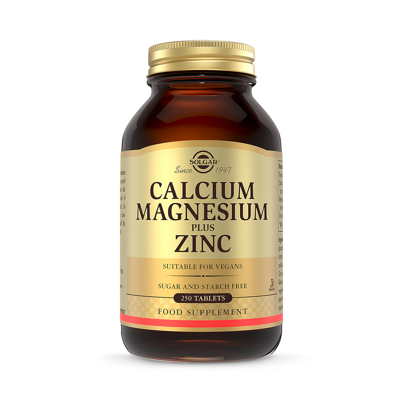 Solgar Calcium Magnesium Zinc Tablets 250 (British brand)