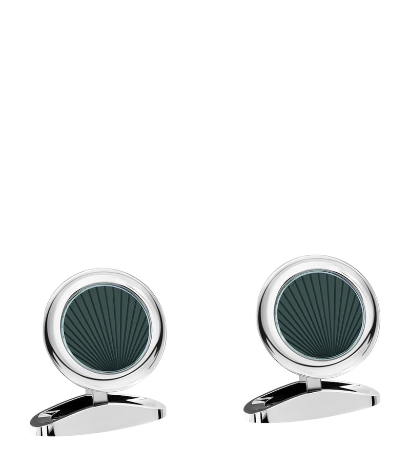 Chopard stainless steel L.U.C. cufflinks 1.5cm, UK version